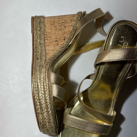 ASOS Gold Wedge Sandals - Picture 3 of 5